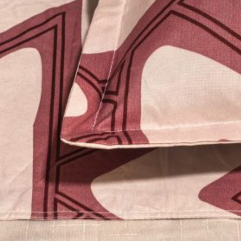 6-dijelni Queen Size pamučni set posteljine s tiskom | Navlaka za poplun, plahta i 4 jastučnice