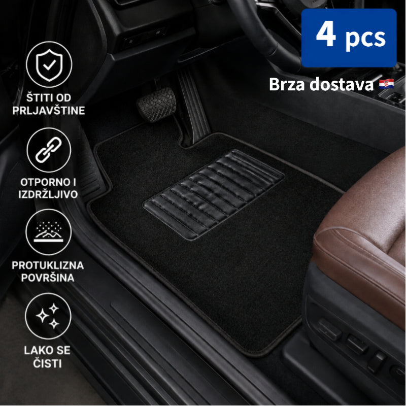 Set od 4 univerzalne auto prostirke – protuklizne, upijajuće i otporne na prljavštinu